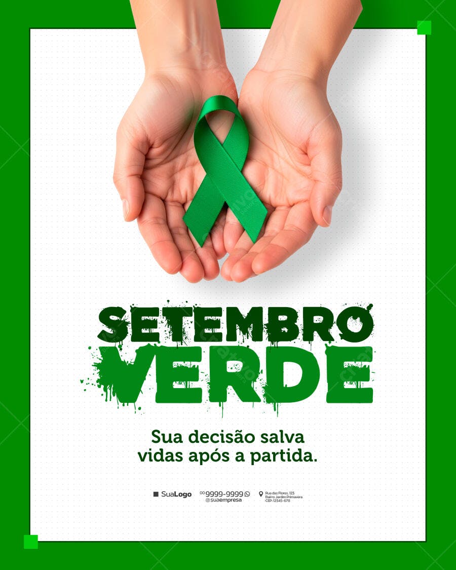 Flyer Setembro Verde PSD Editável