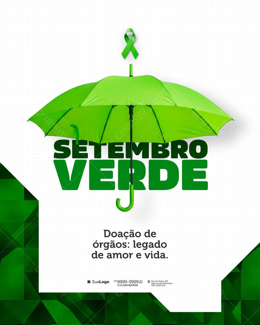 Flyer Setembro Verde PSD Editável