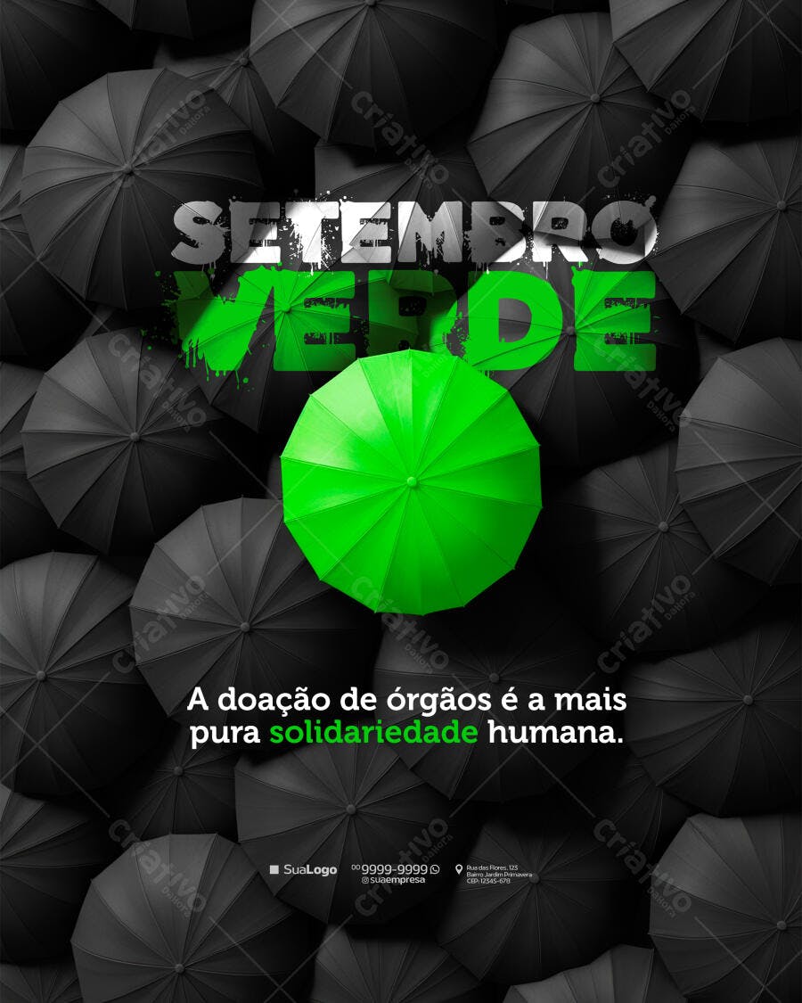 Flyer Setembro Verde PSD Editável