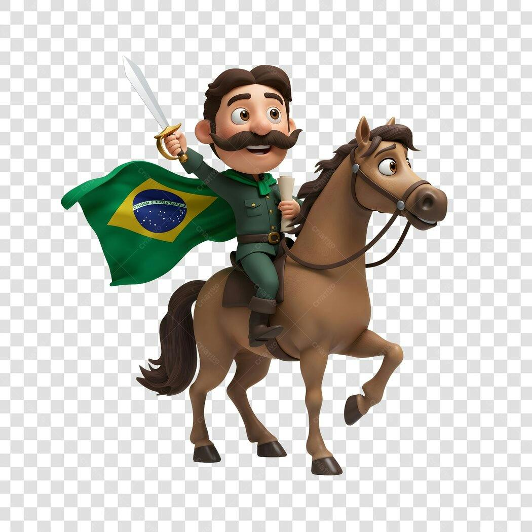 Icone 7 de Setembro Independência Brasil PNG com fundo transparente