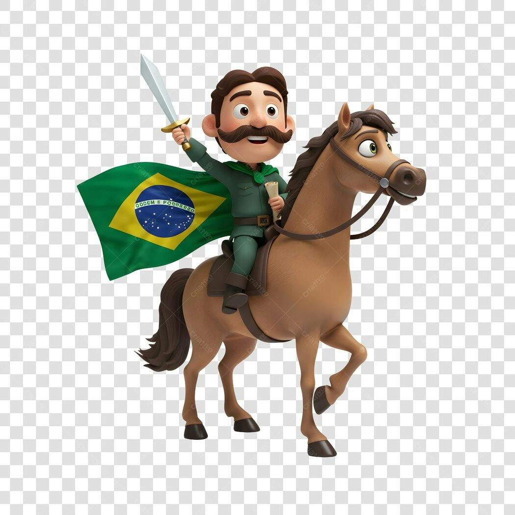 Icone 7 de Setembro Independência Brasil PNG com fundo transparente