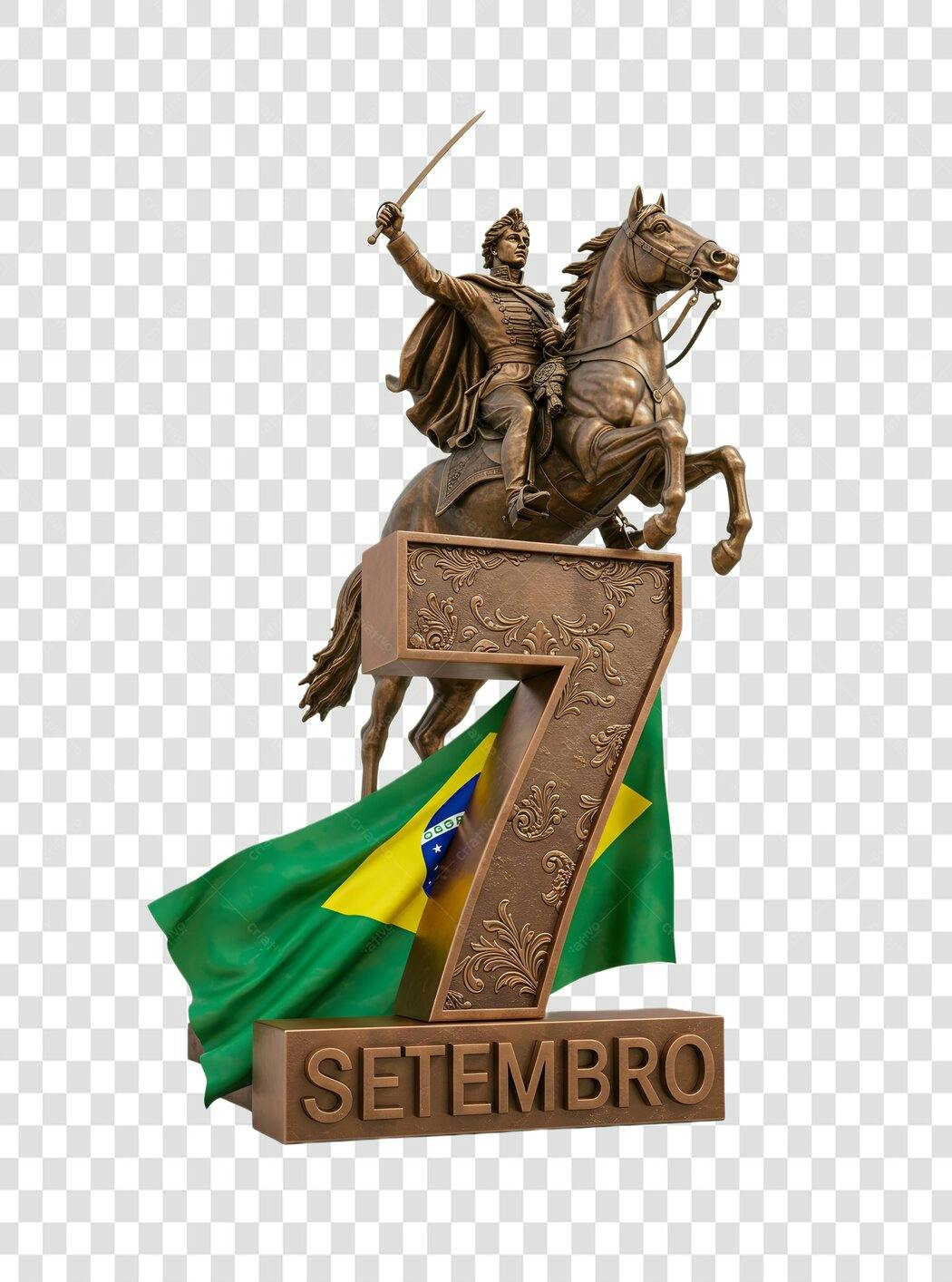 Icone Independência Brasil 7 Setembro PNG com fundo transparente
