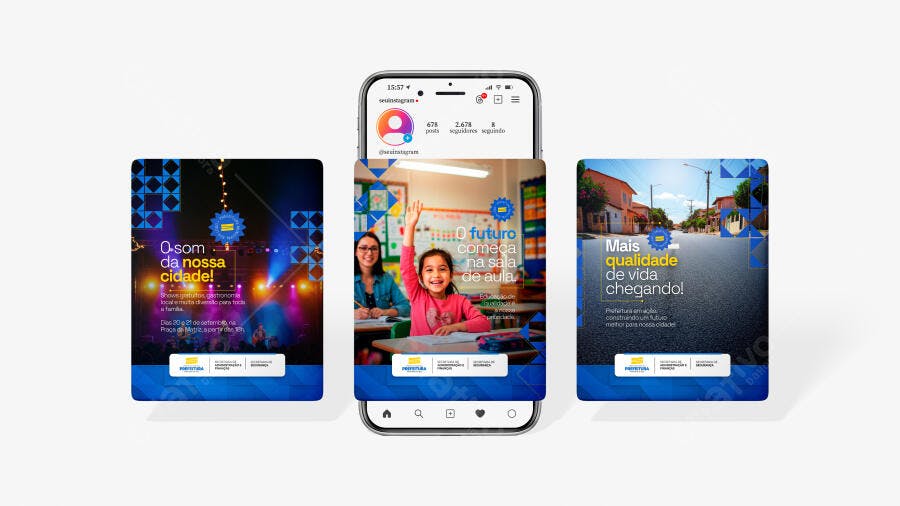 Mockup Instagram Stories: Kit de Posts para Prefeitura
