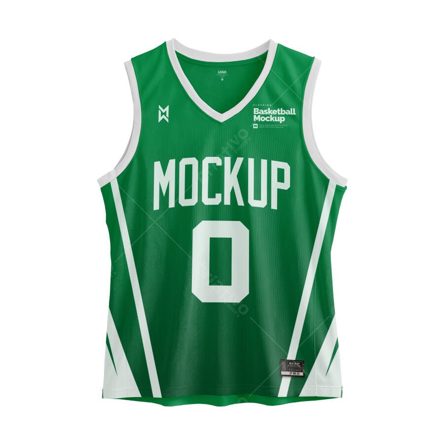 Mockup Camiseta Basquete Verde - Design Esportivo