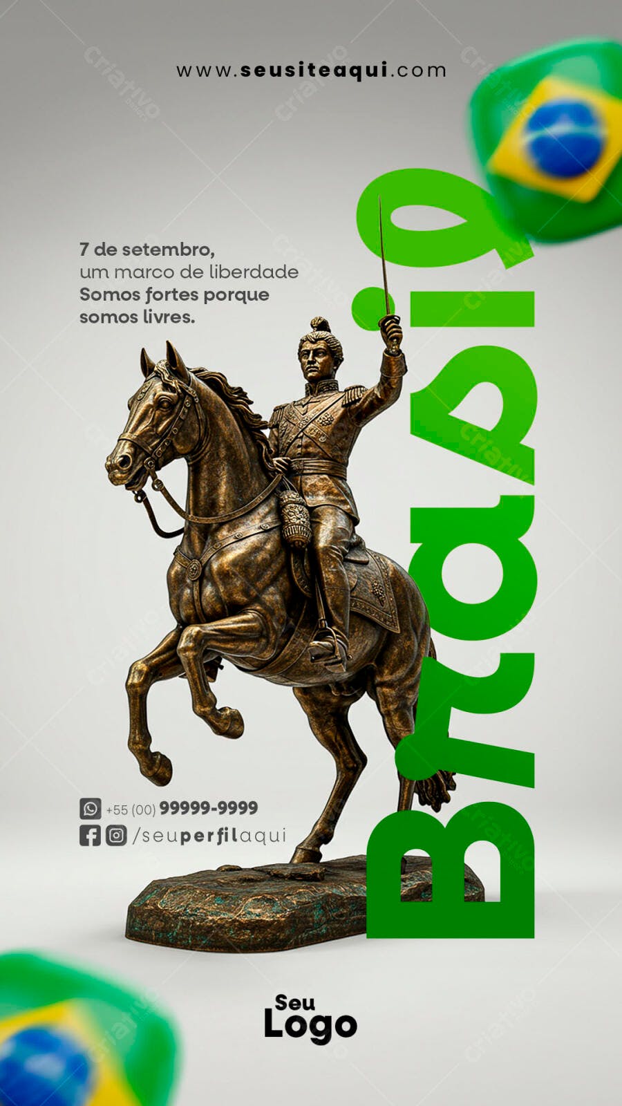 Flyer 7 de Setembro PSD Editável