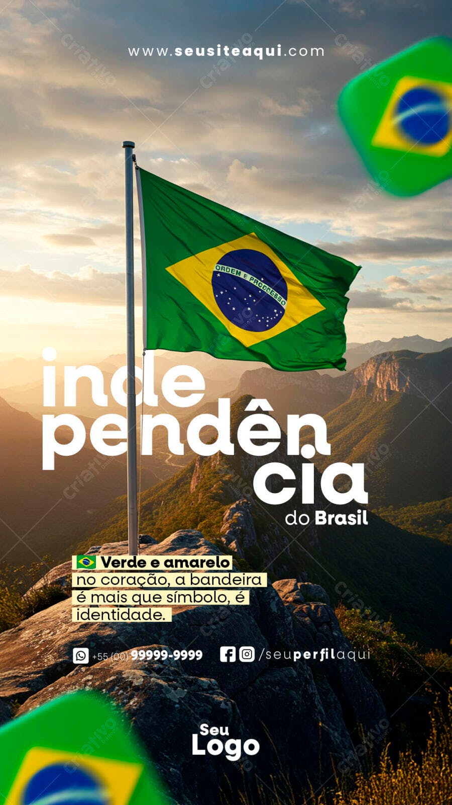Flyer 7 de Setembro PSD Editável