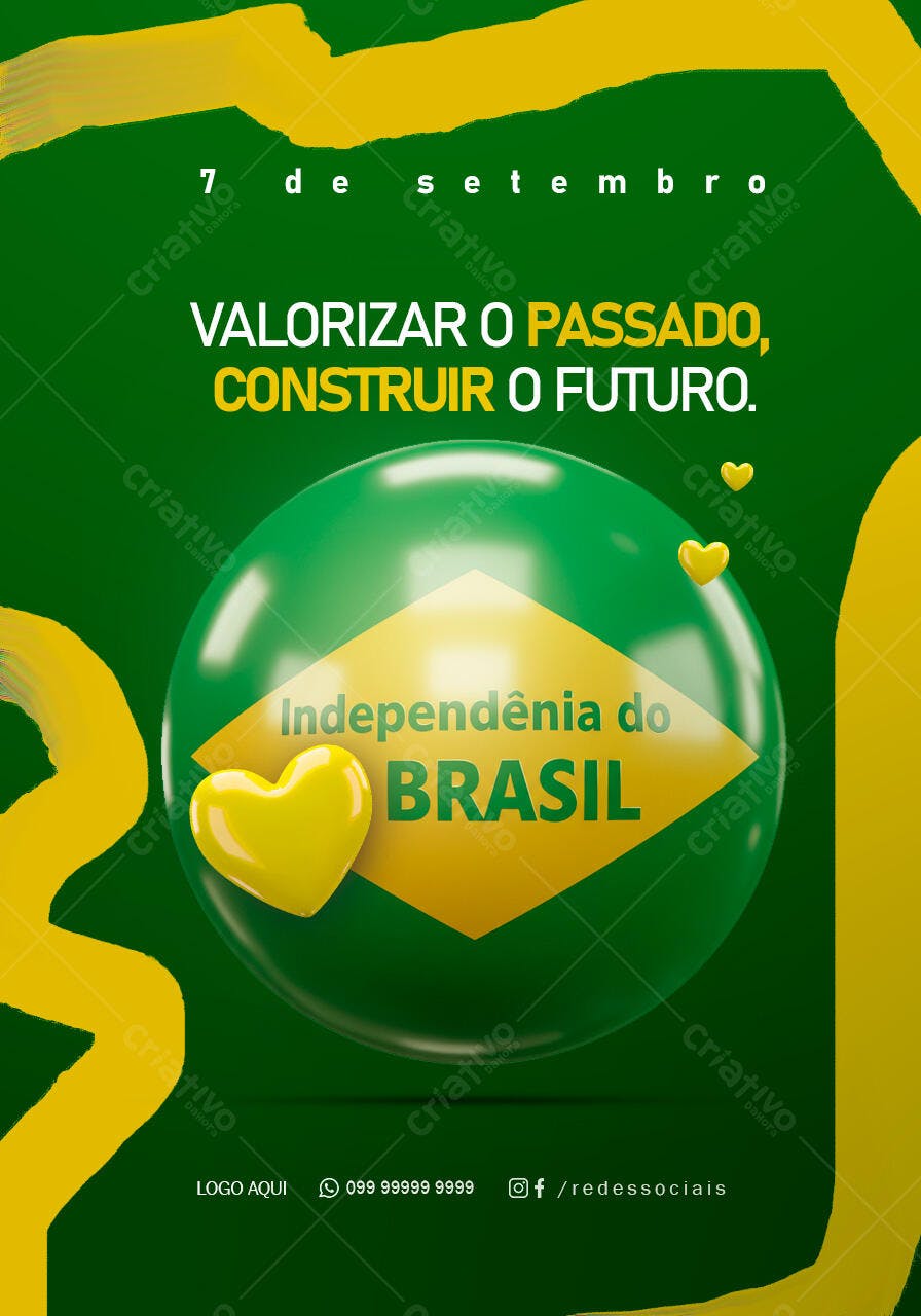 Flyer 7 de Setembro PSD Editável