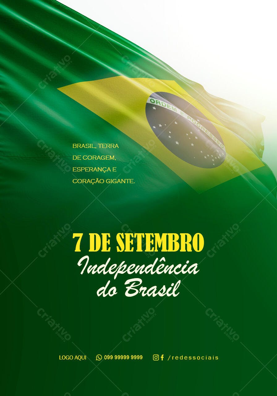 Flyer para 7 de Setembro PSD Editável