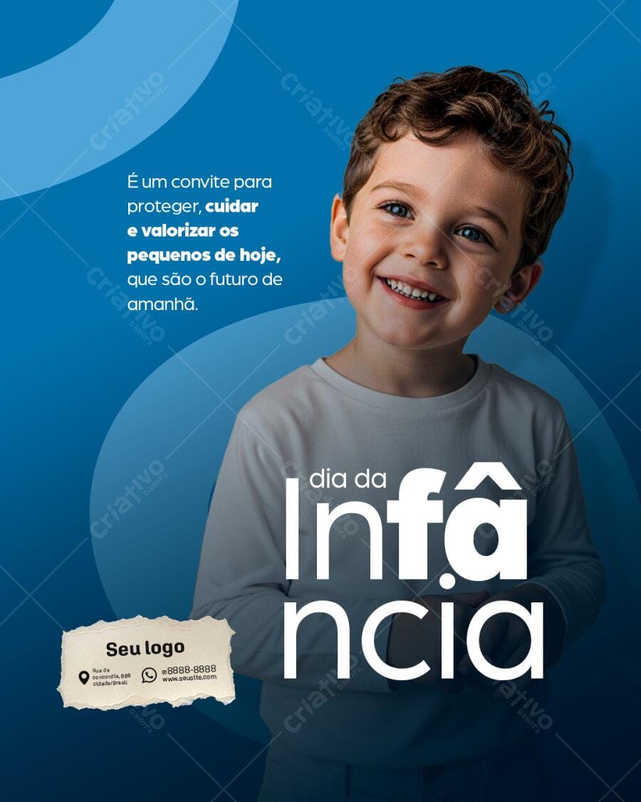 Flyer Dia das Crianças PSD Editável
