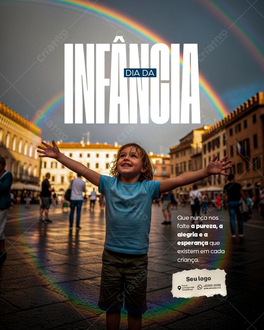 Flyer Dia das Crianças PSD Editável