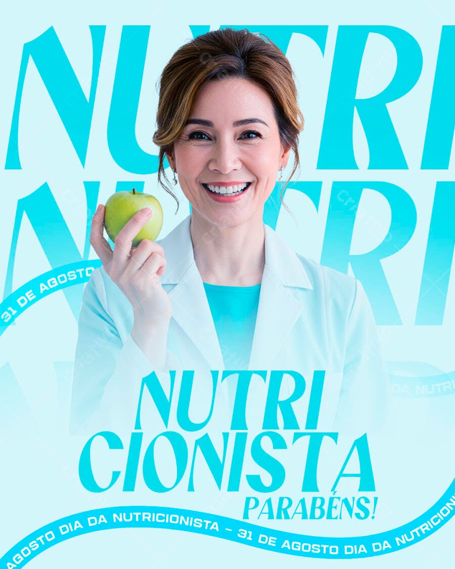 Flyer Dia da Nutricionista PSD Editável