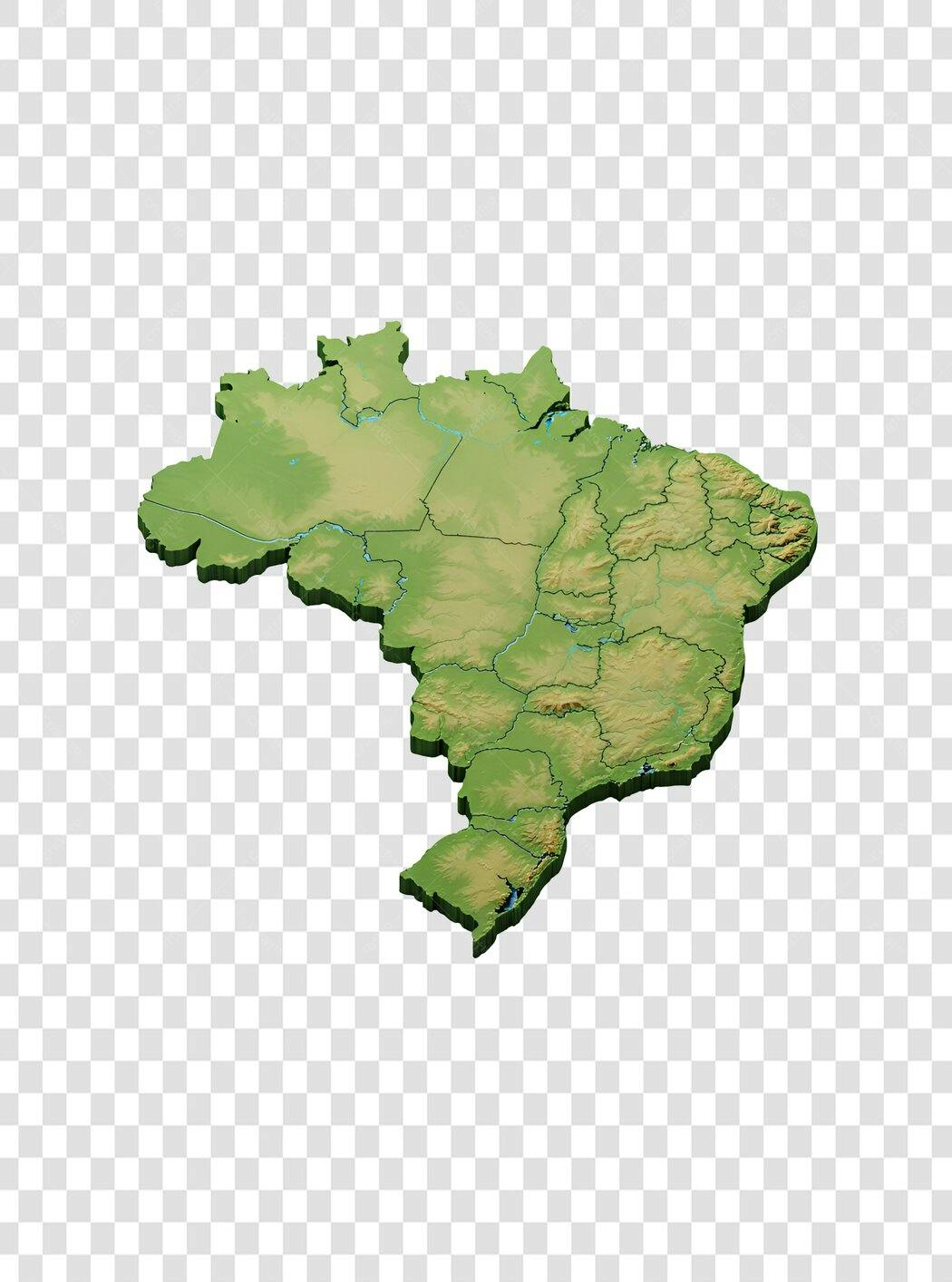Mapa Brasil PNG com fundo transparente