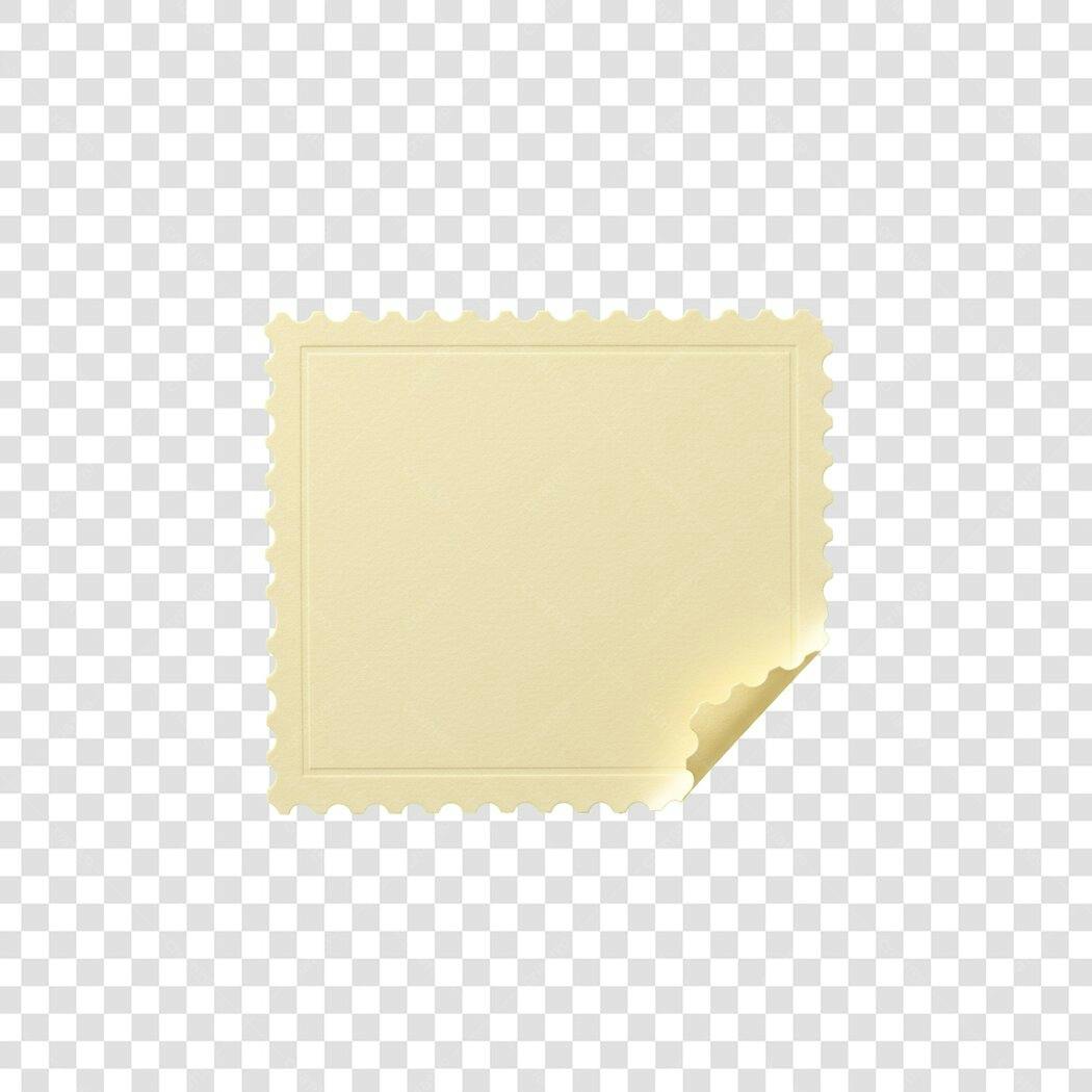Selo postal vintage PNG com fundo transparente