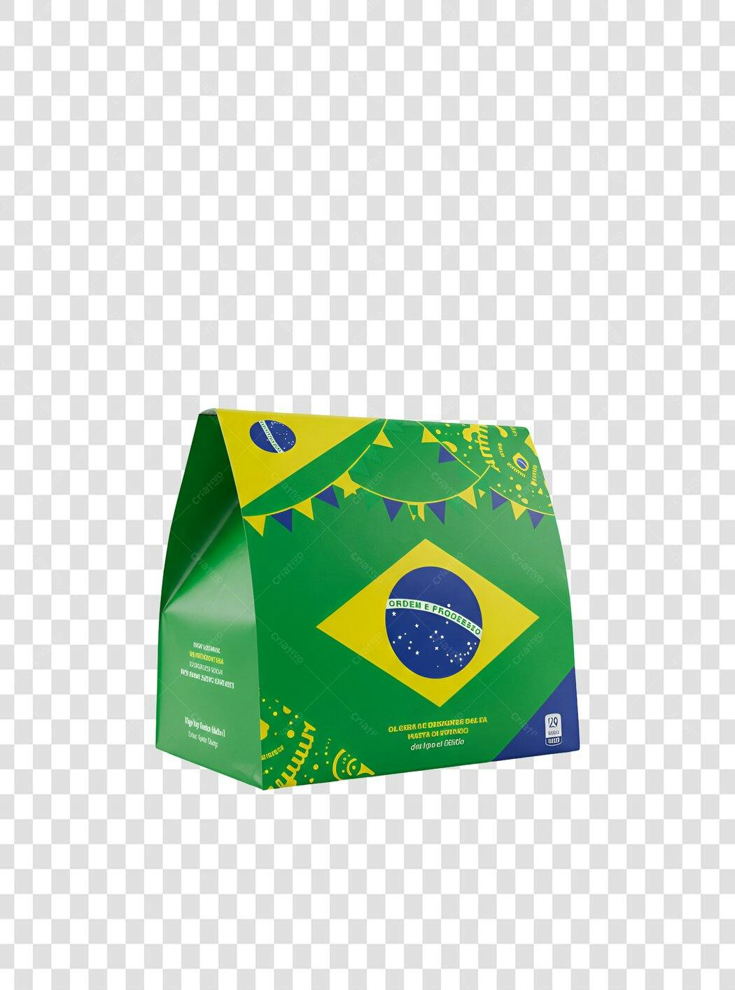 Embalagem Festa 7 de Setembro PNG com fundo transparente