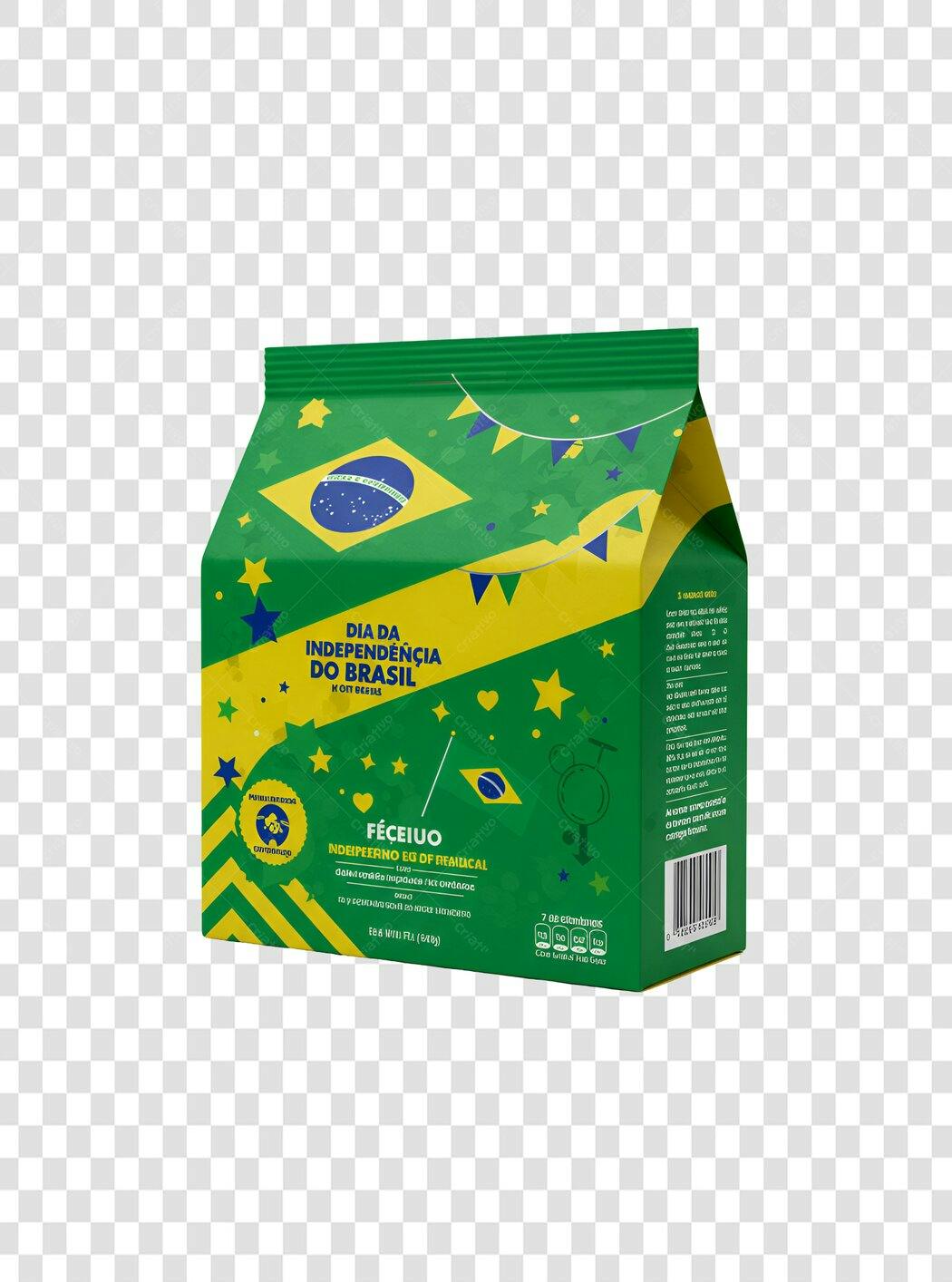 Embalagem PNG Dia da Independência Brasil com fundo transparente