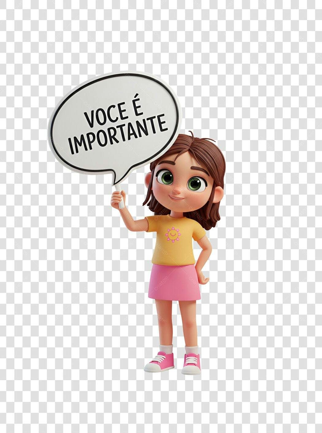 Icone Criança Você é Importante PNG com fundo transparente
