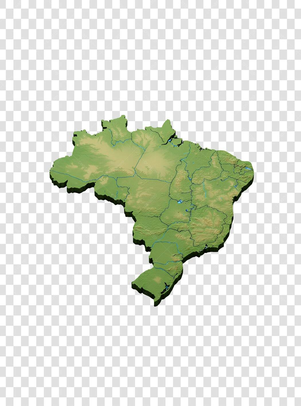 Mapa Brasil PNG com fundo transparente
