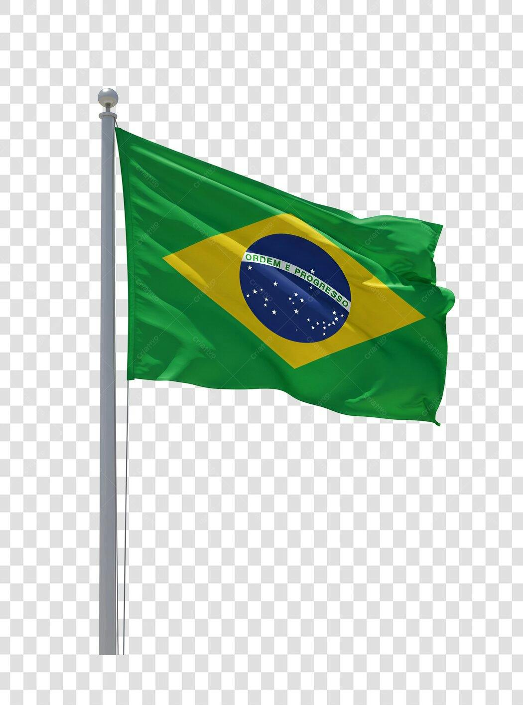 Bandeira Brasil PNG com fundo transparente