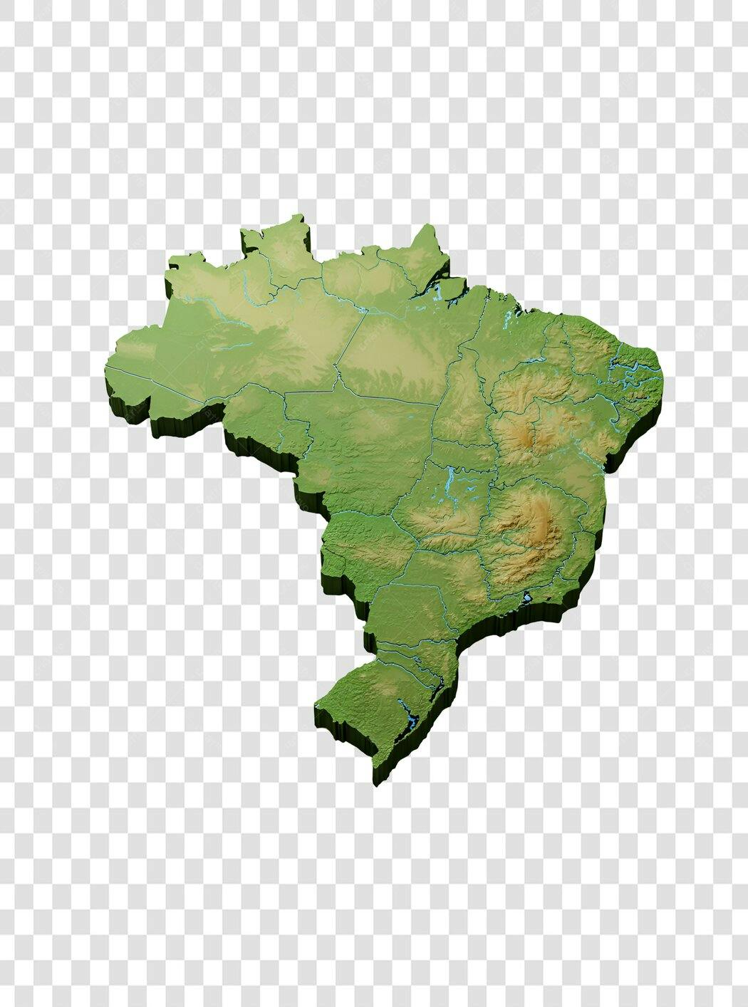Mapa Brasil PNG com fundo transparente
