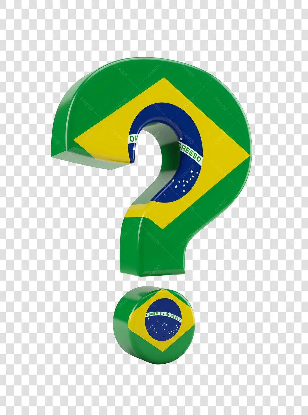 Ícone Brasil ponto de interrogação PNG com fundo transparente