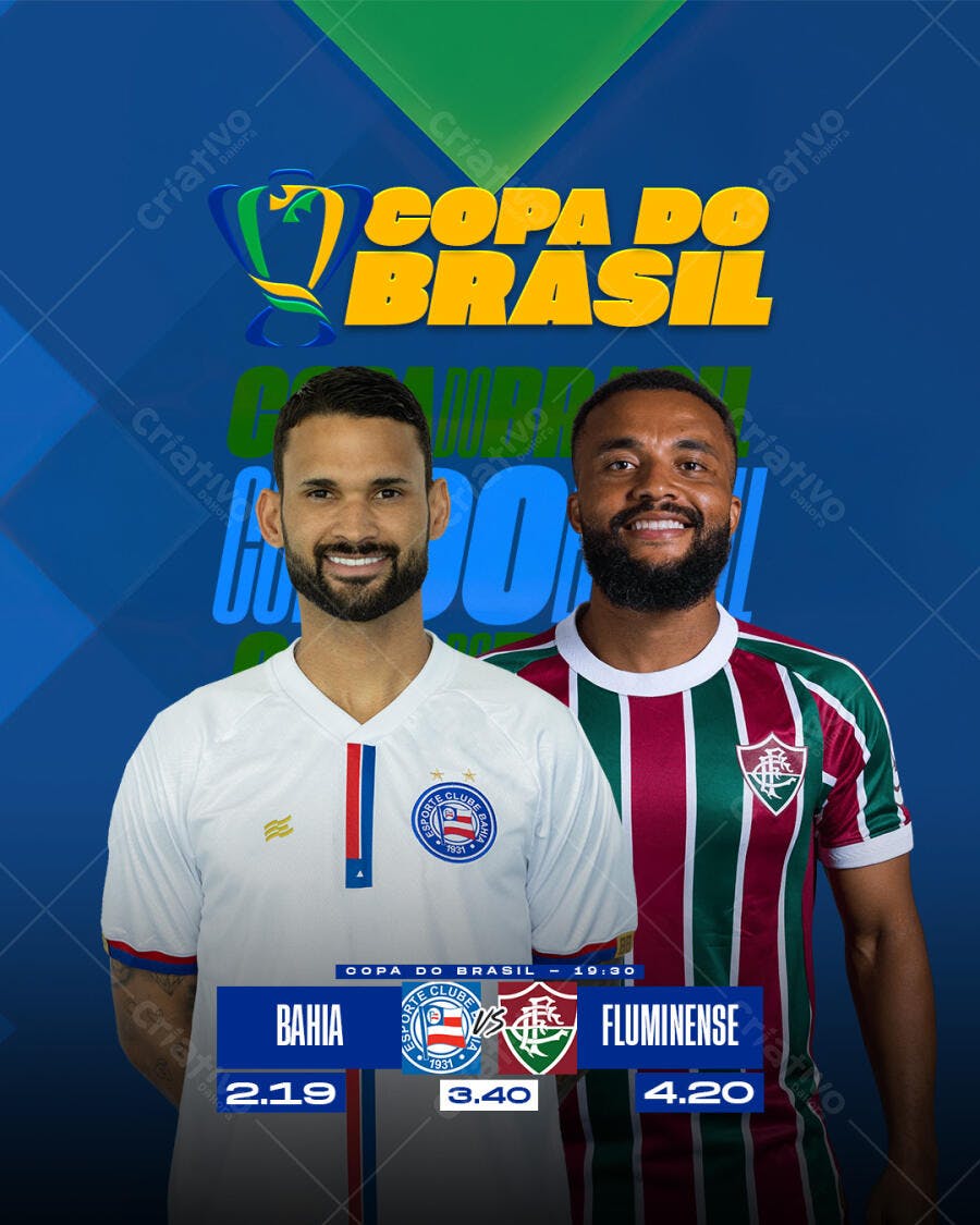 Flyer Copa do Brasil PSD Editável