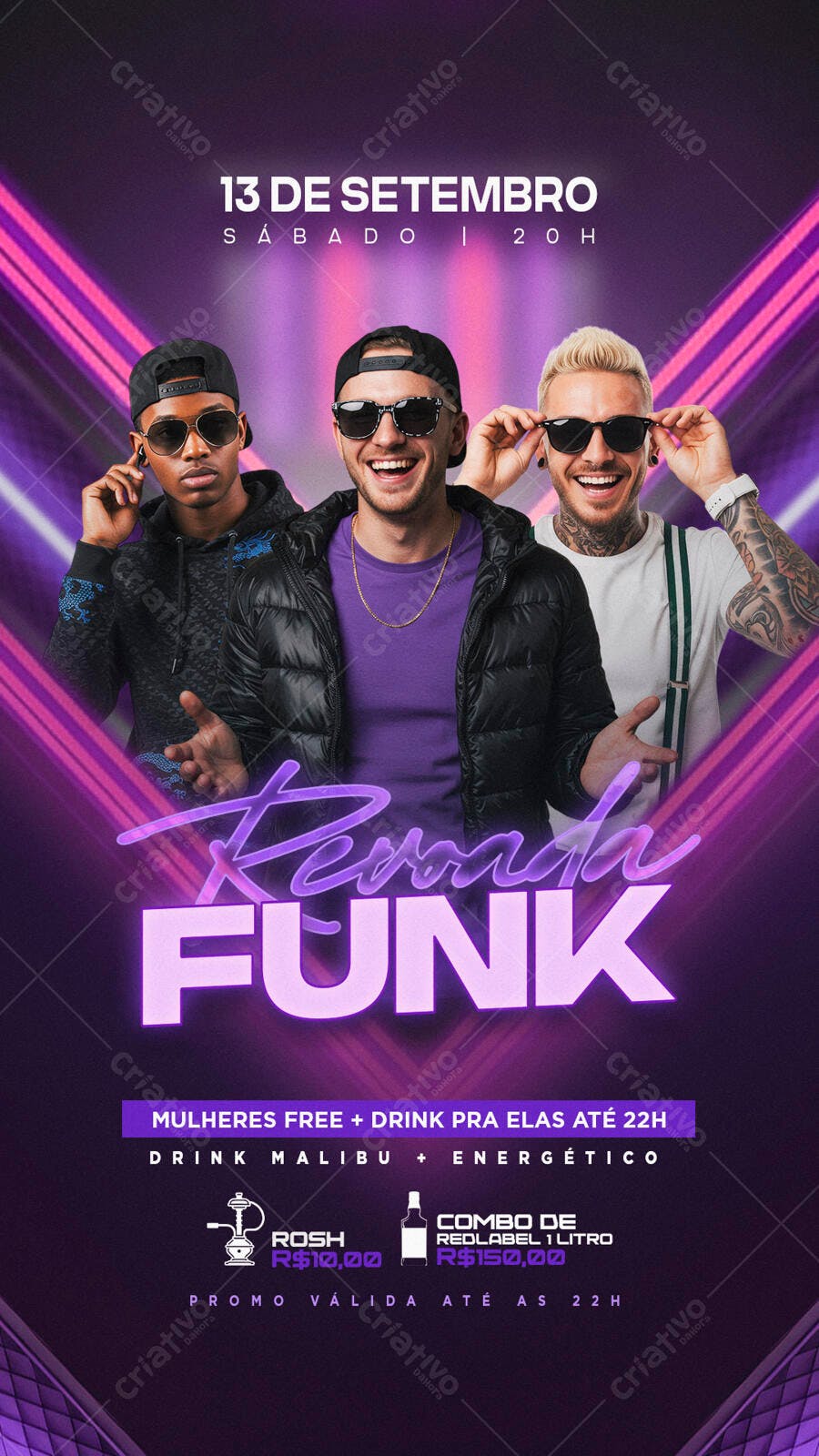Flyer Festa Funk PSD Editável