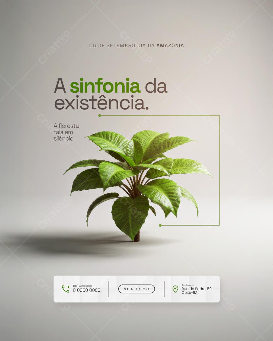 Post para o Dia da Amazônia PSD Editável