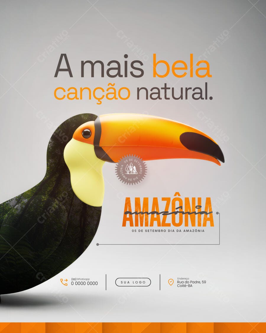 Flyer Dia da Amazônia PSD Editável