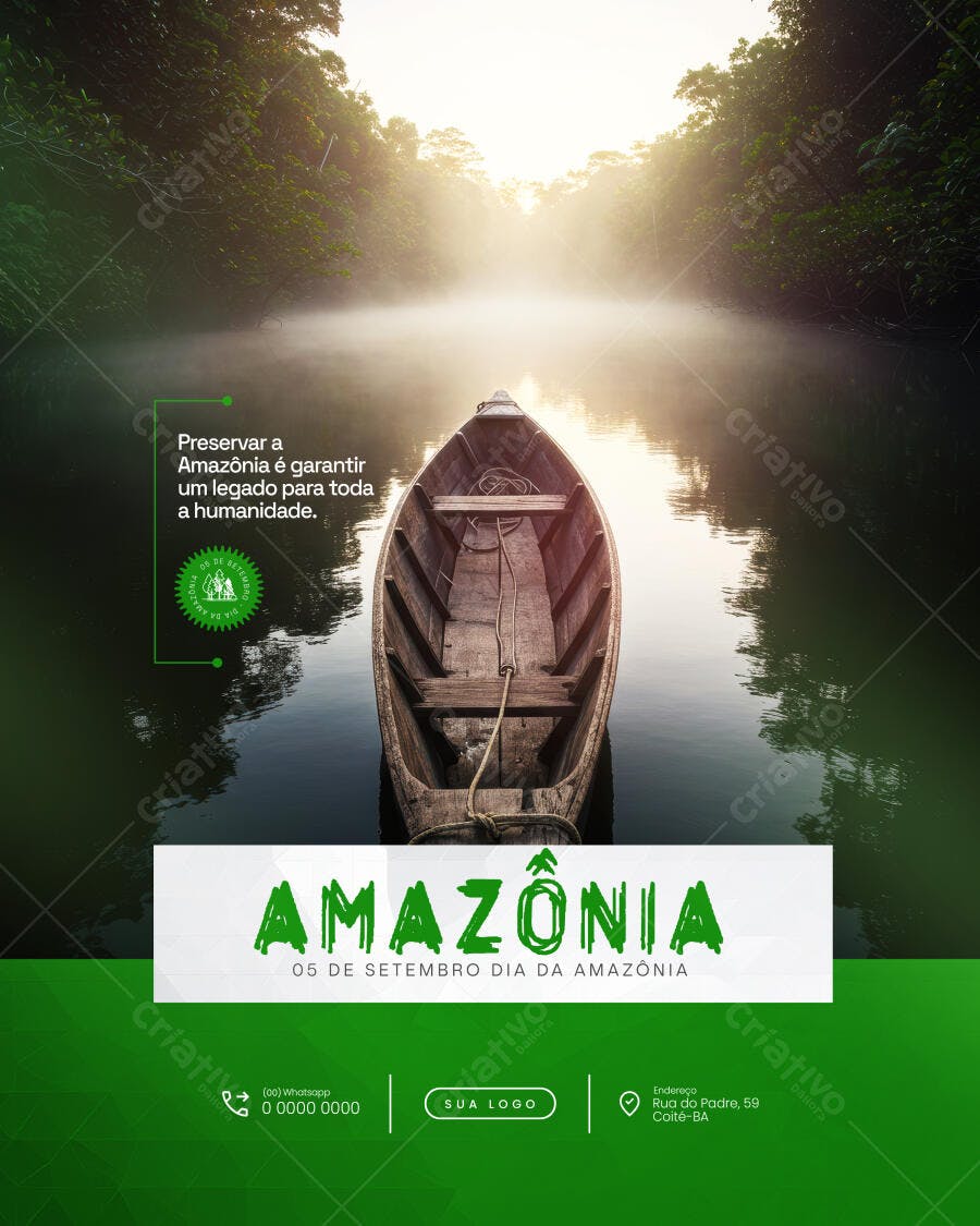 Postagem Dia da Amazônia PSD Editável