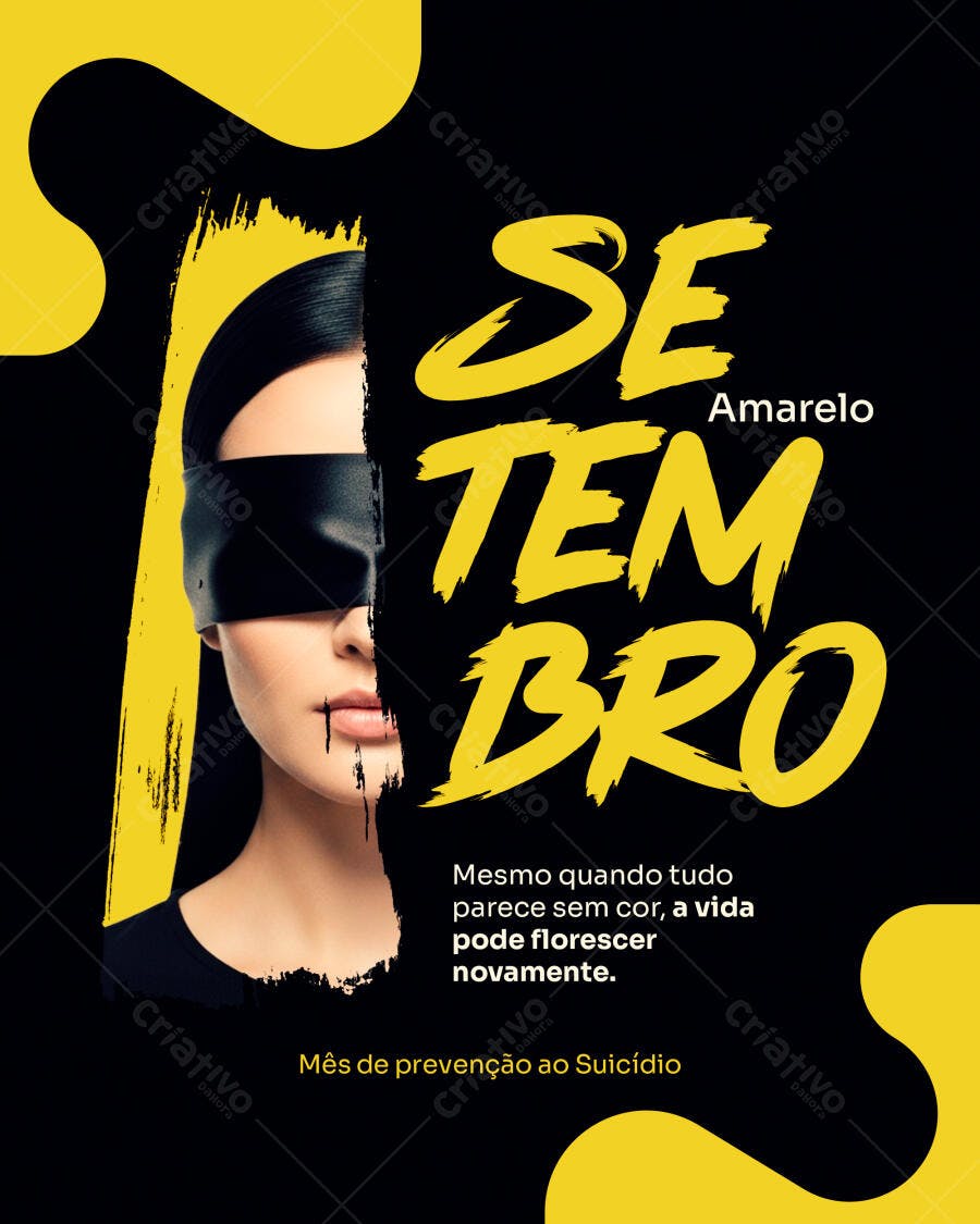 Flyer Setembro Amarelo PSD Editável
