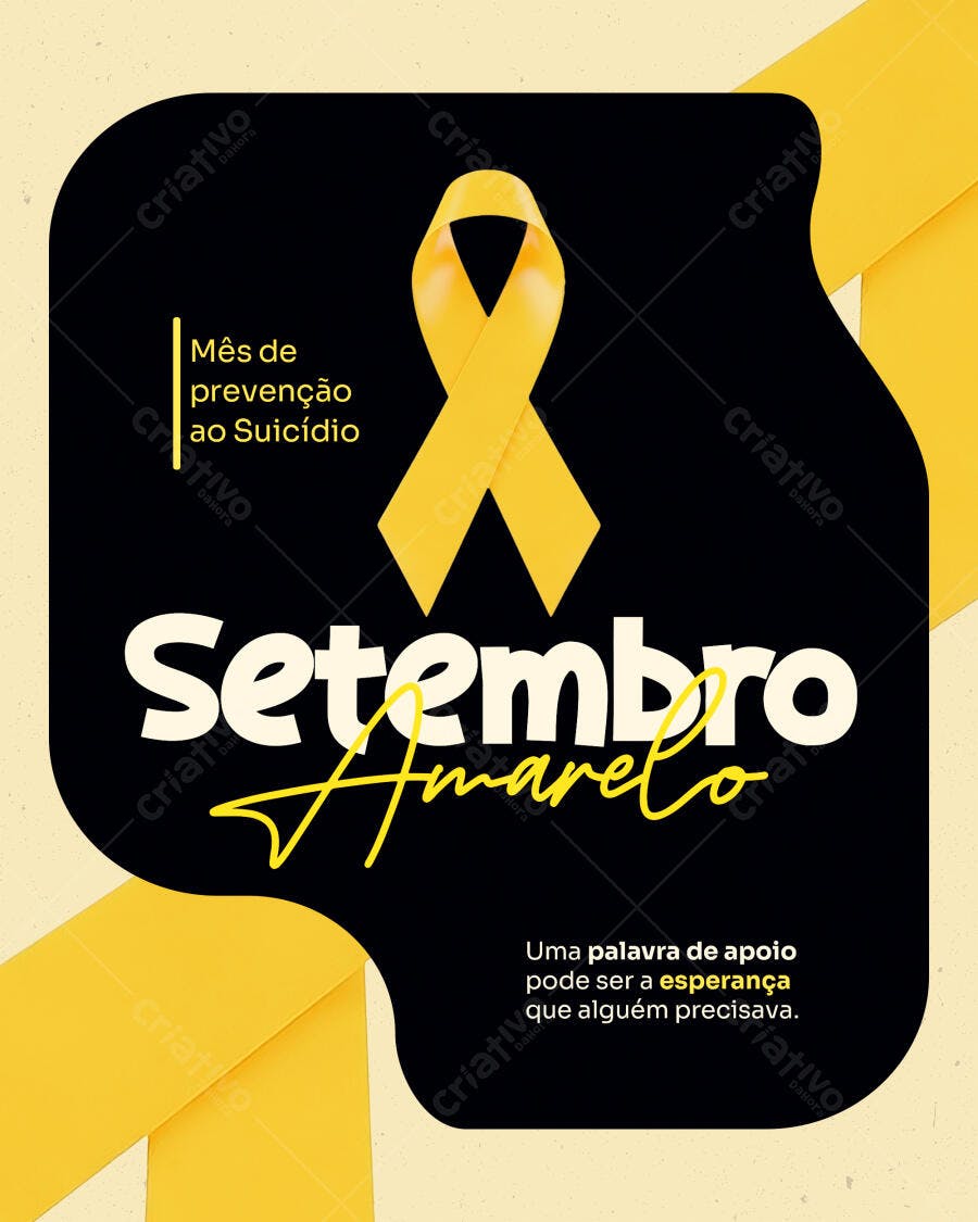 Flyer Setembro Amarelo PSD Editável