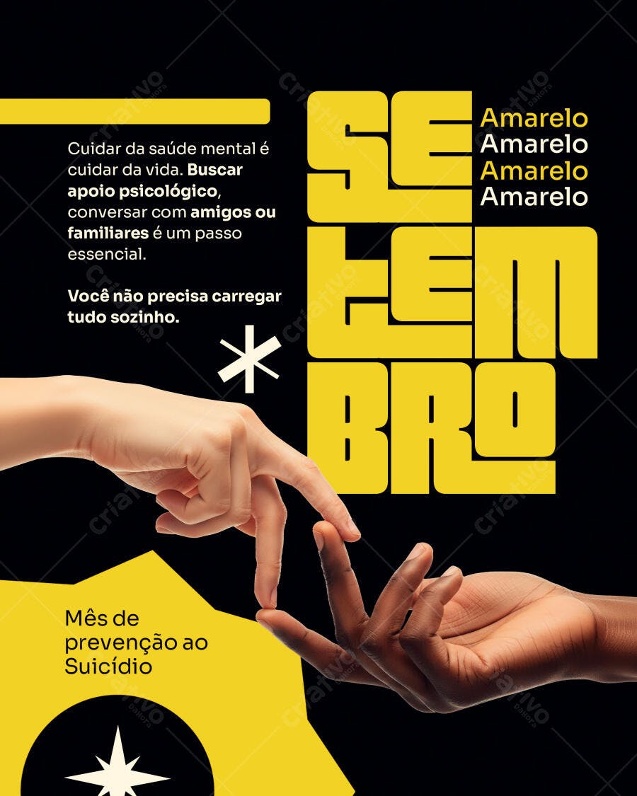 Flyer Setembro Amarelo PSD Editável