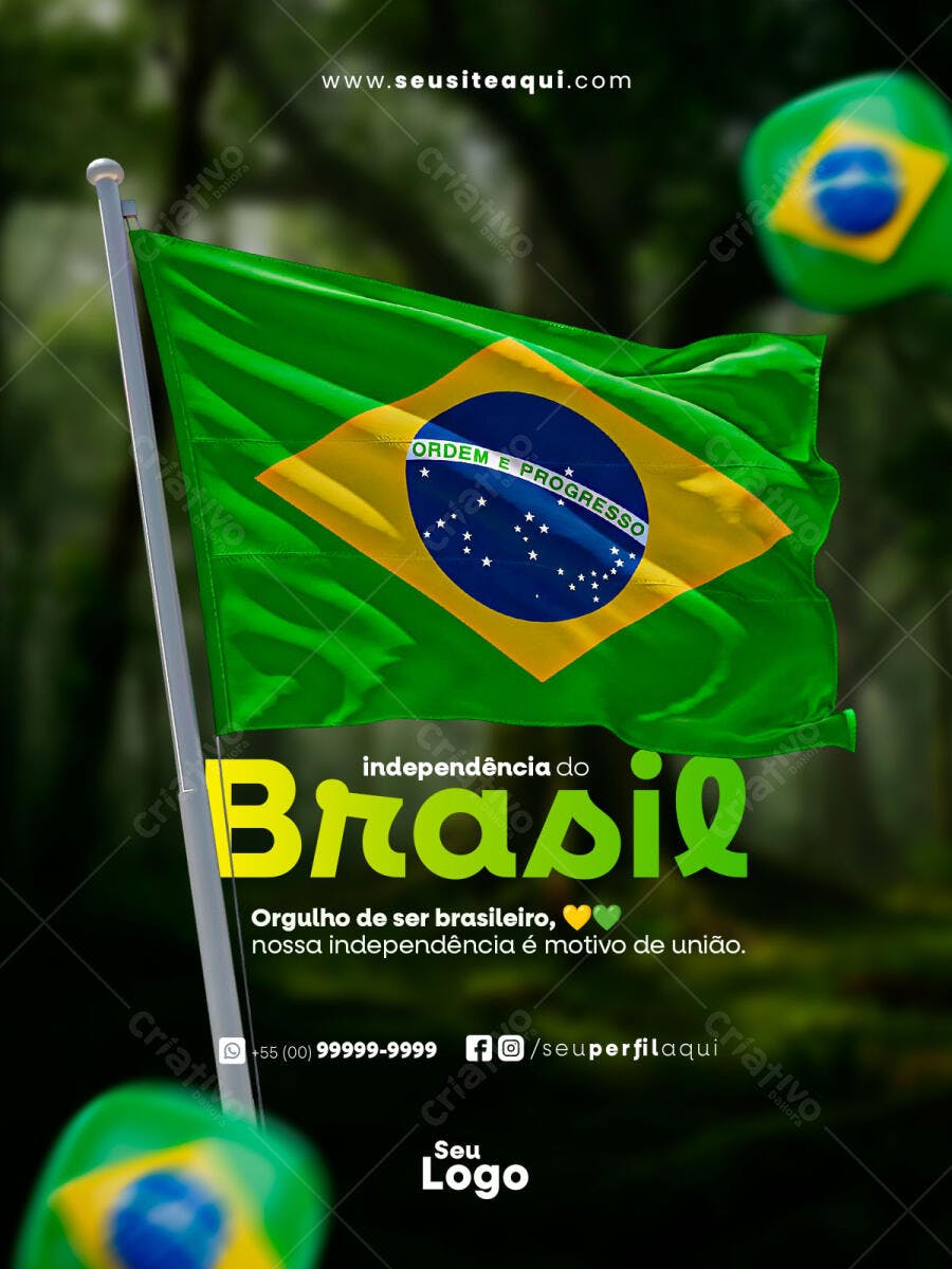 Flyer 7 de Setembro PSD Editável