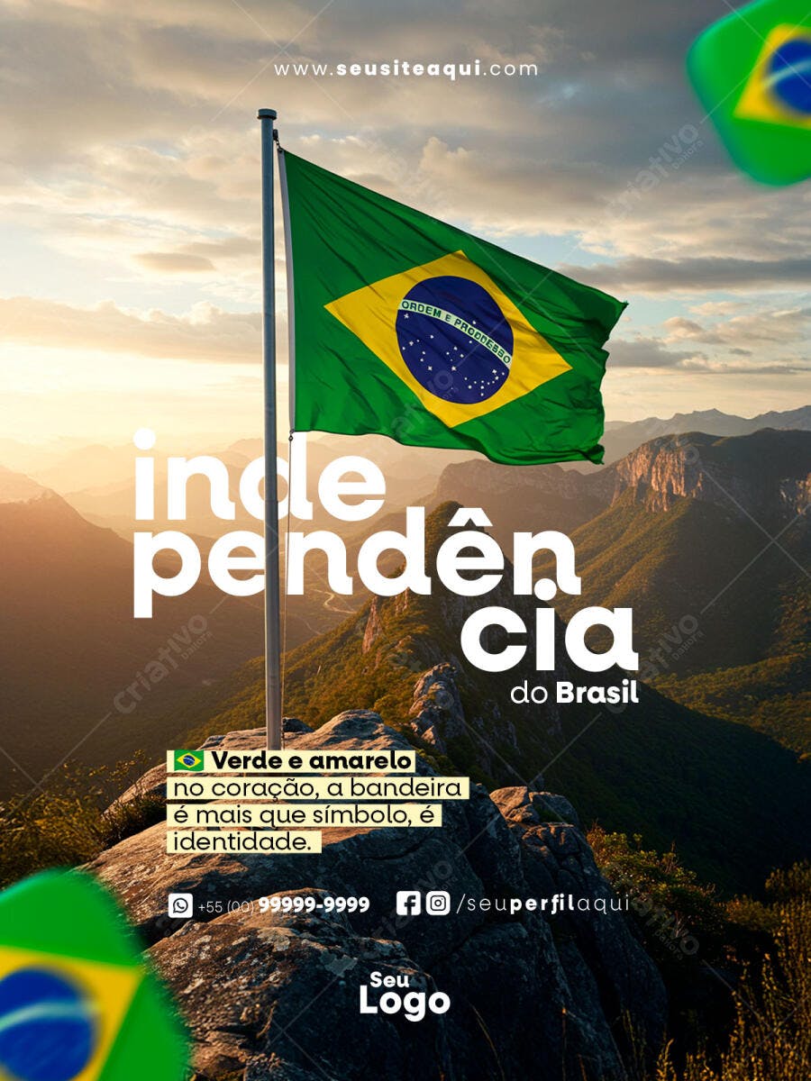 Flyer 7 de Setembro PSD Editável
