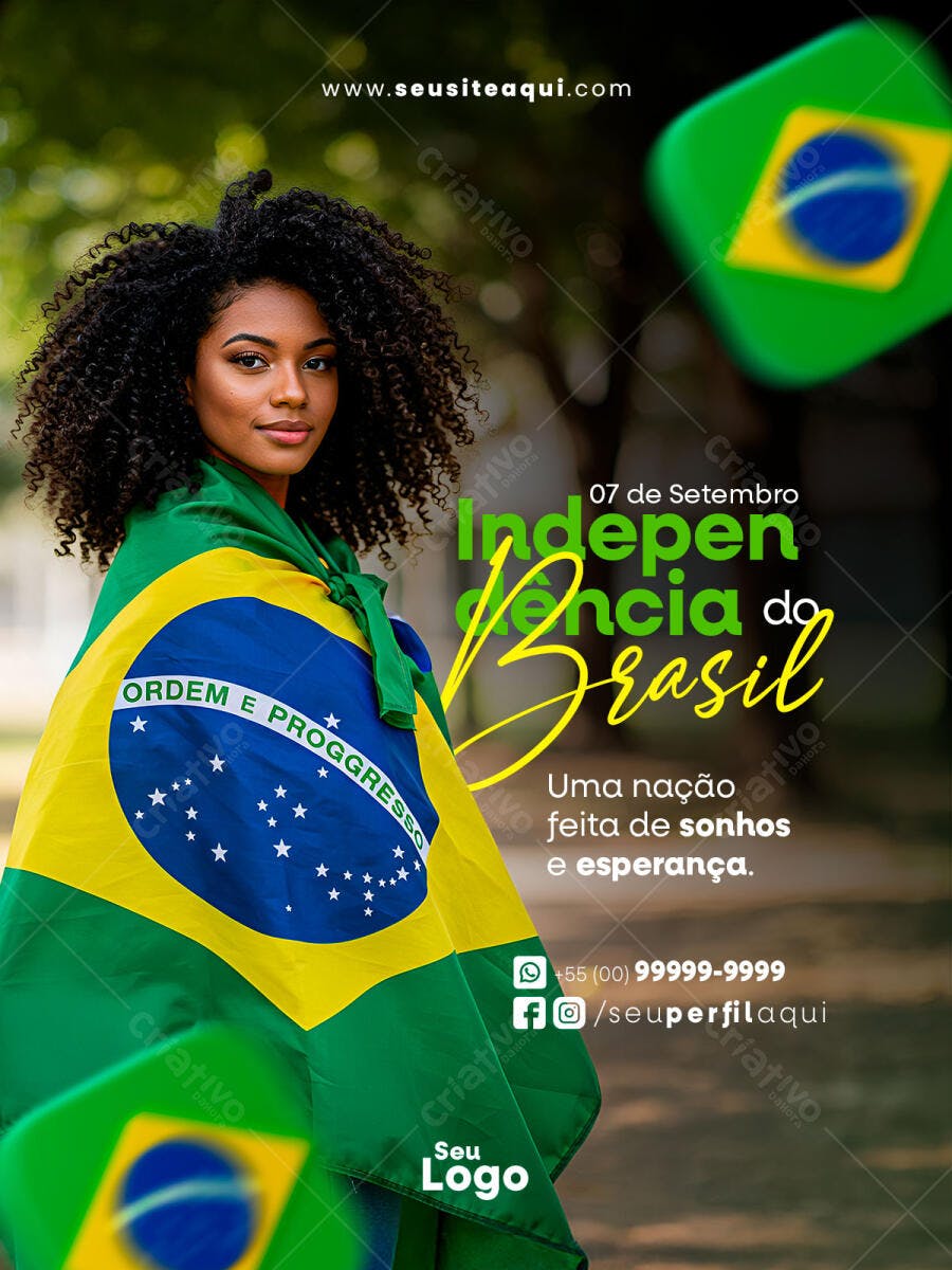 Flyer para 7 de Setembro PSD Editável