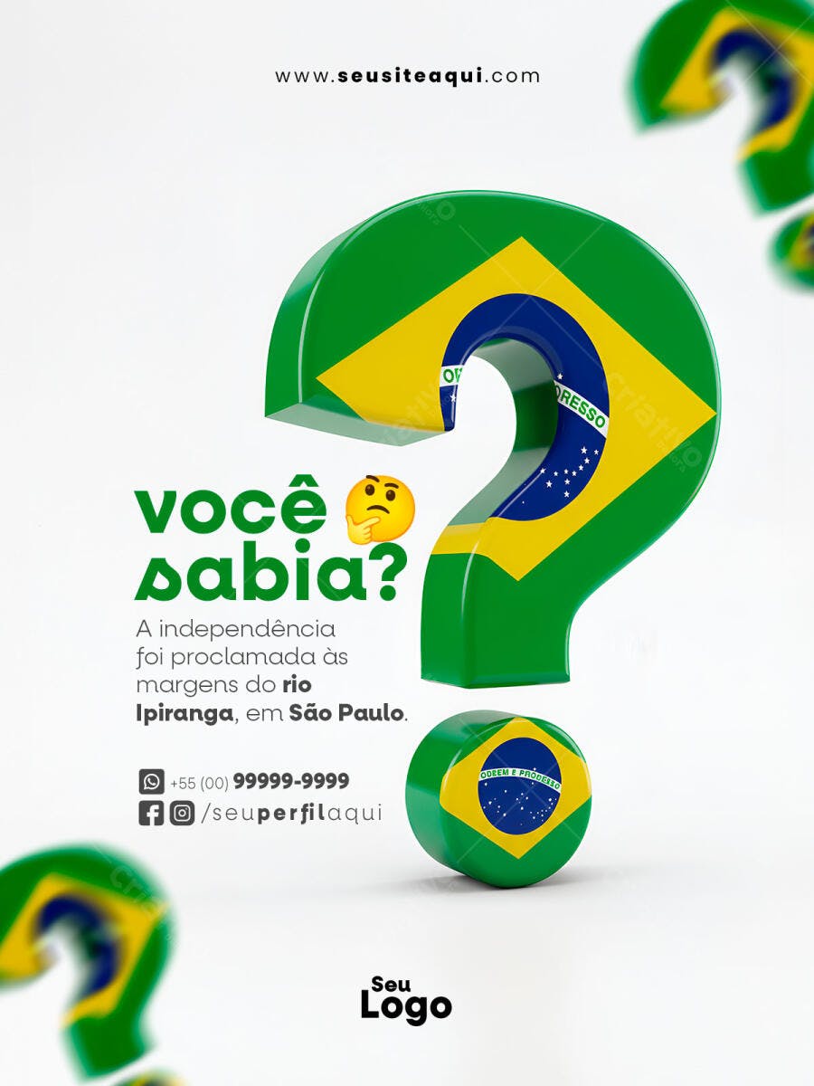 Flyer 7 de Setembro PSD Editável