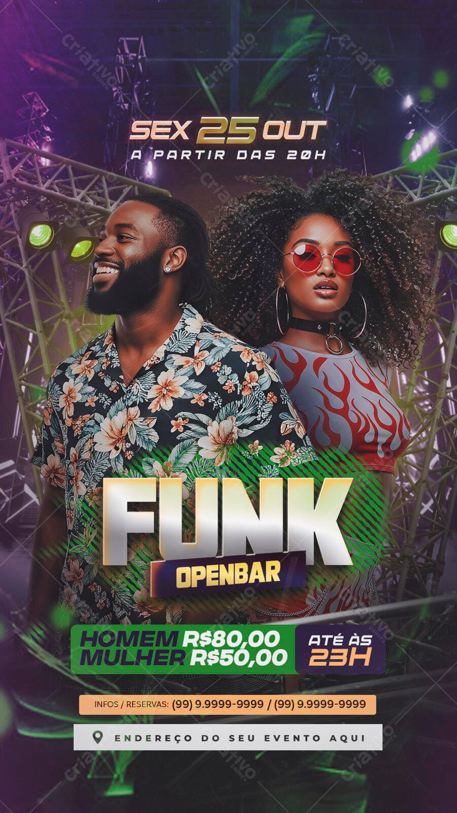 Flyer Festa Funk PSD Editável