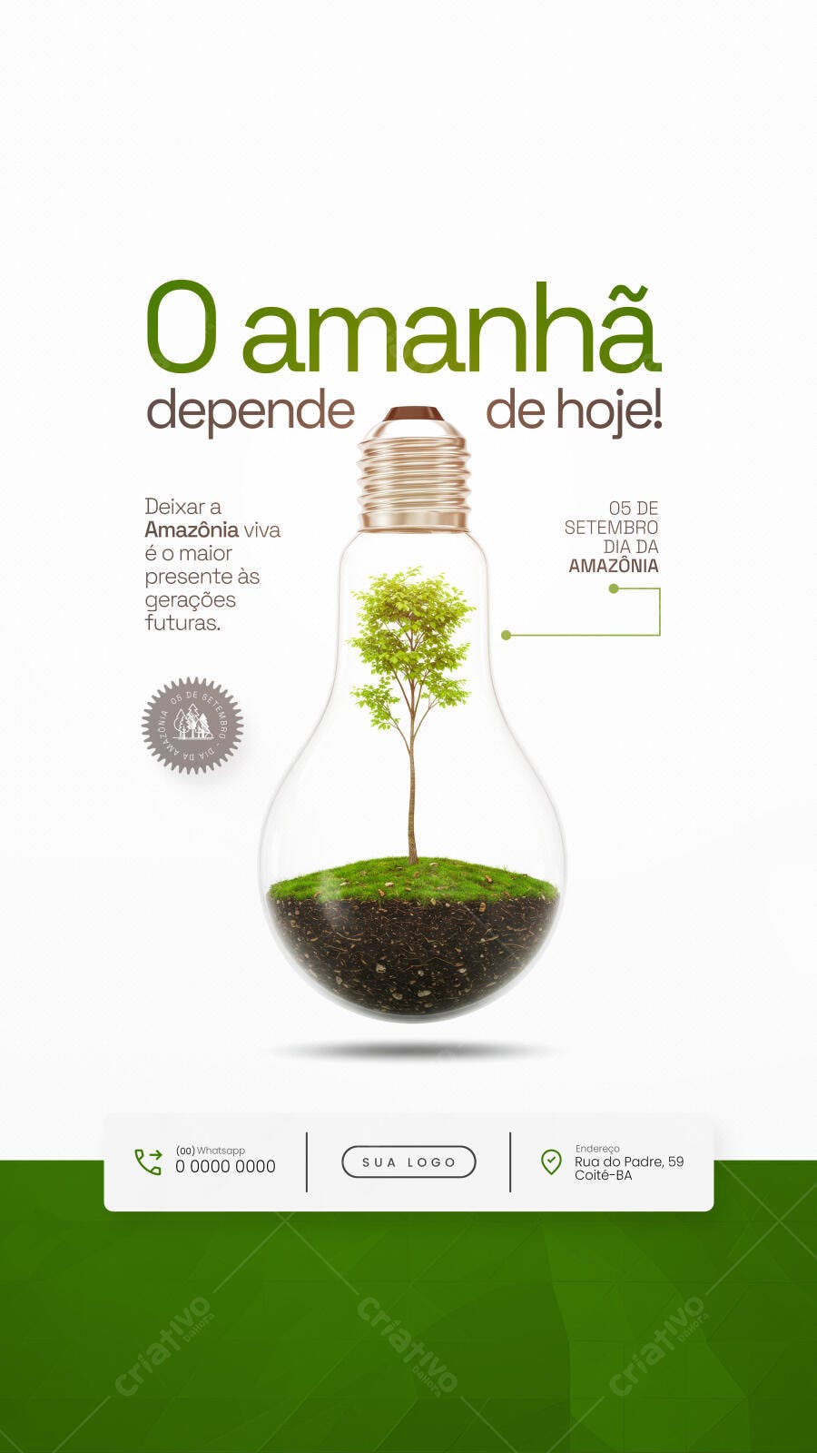 Flyer Dia da Amazônia PSD Editável
