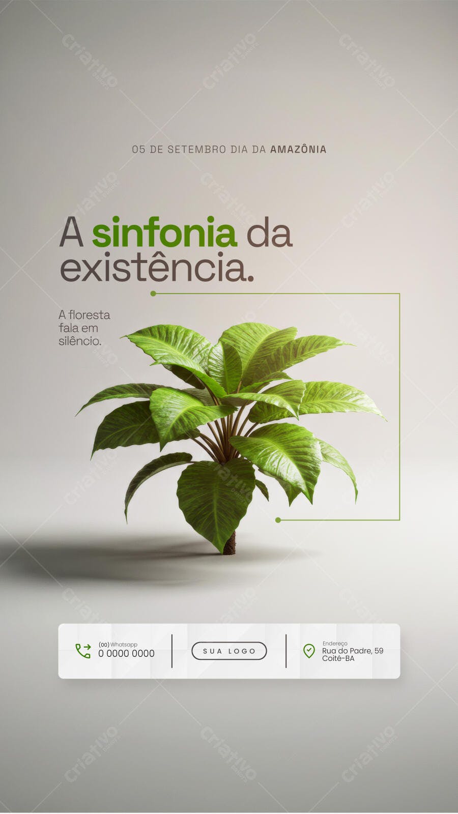 Flyer Dia da Amazônia PSD Editável