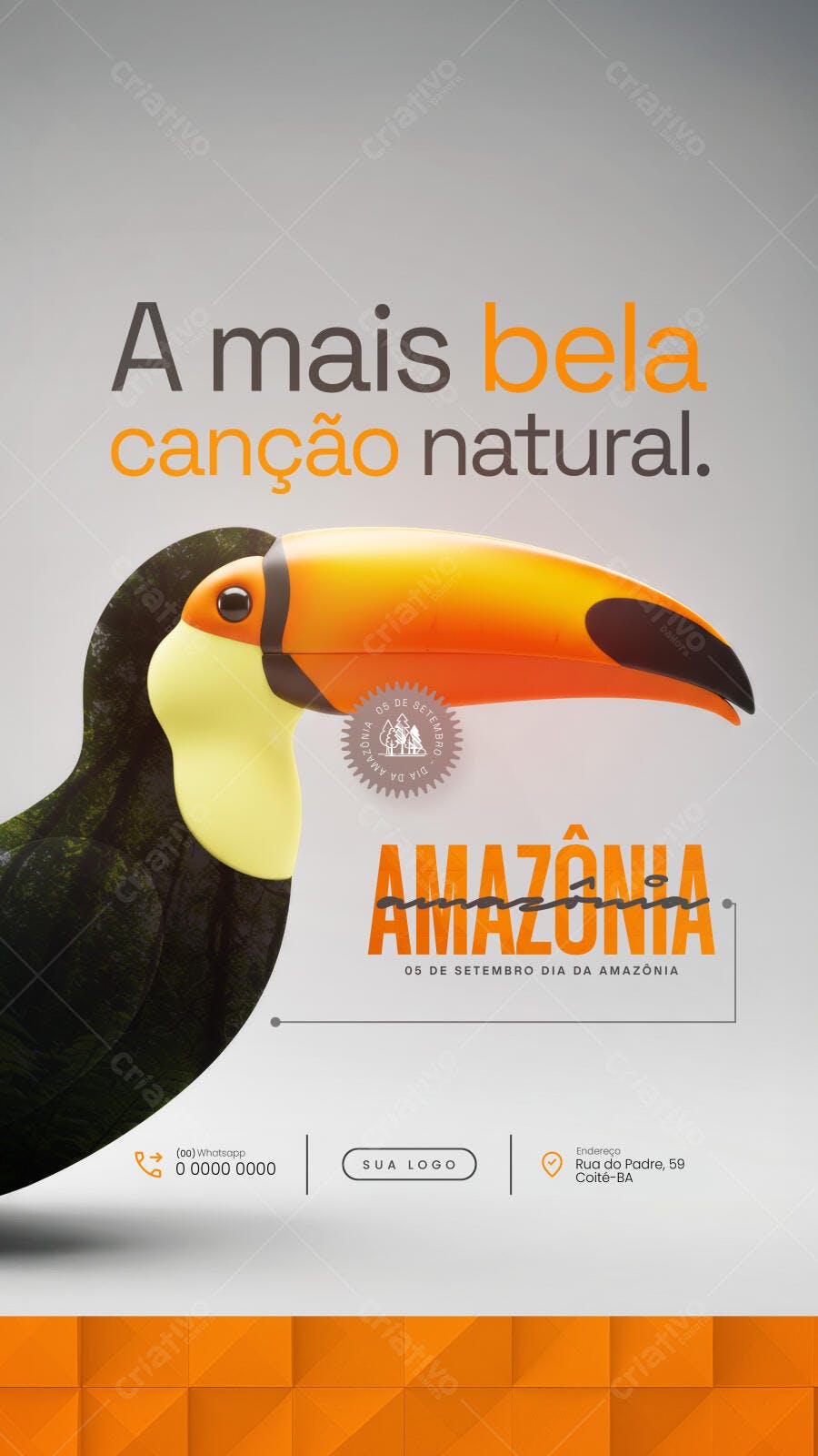 Flyer Dia da Amazônia PSD Editável
