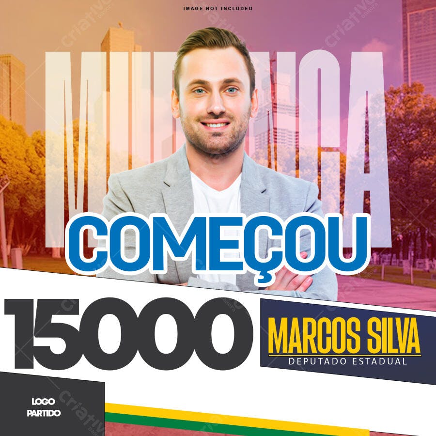 Flyer Campanha Política PSD Editável