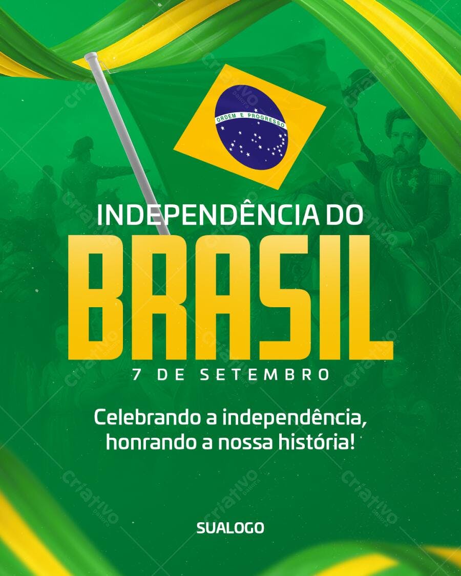 Flyer para 7 de Setembro PSD Editável
