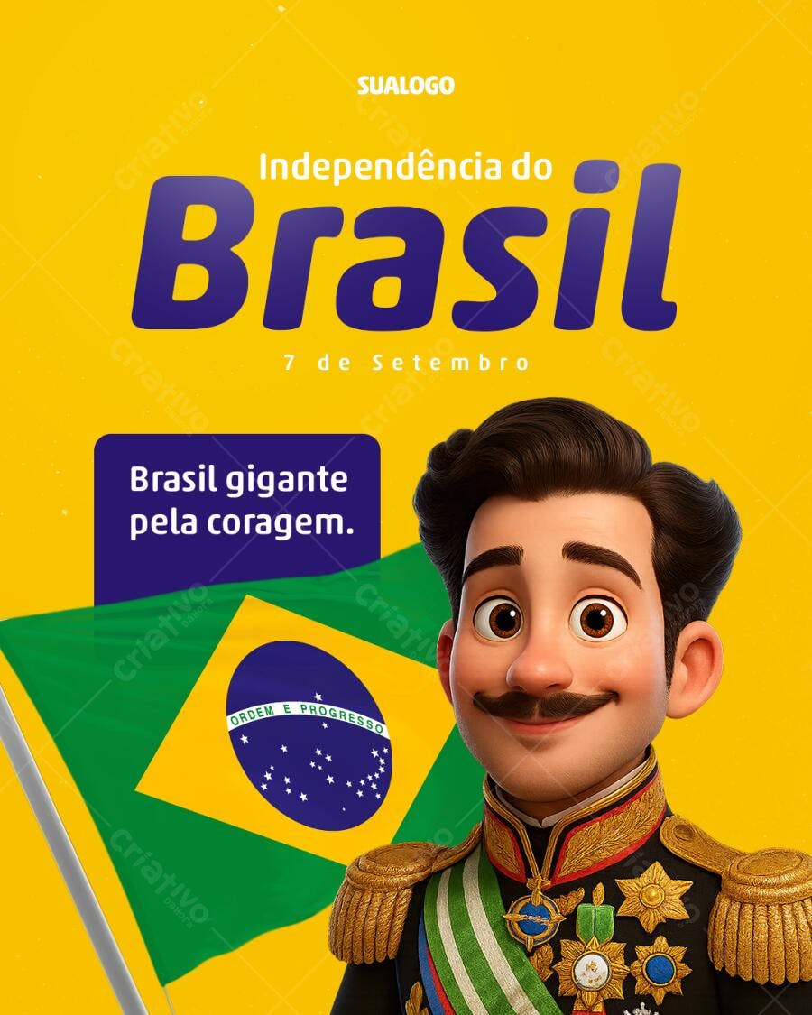 Flyer para 7 de Setembro PSD Editável