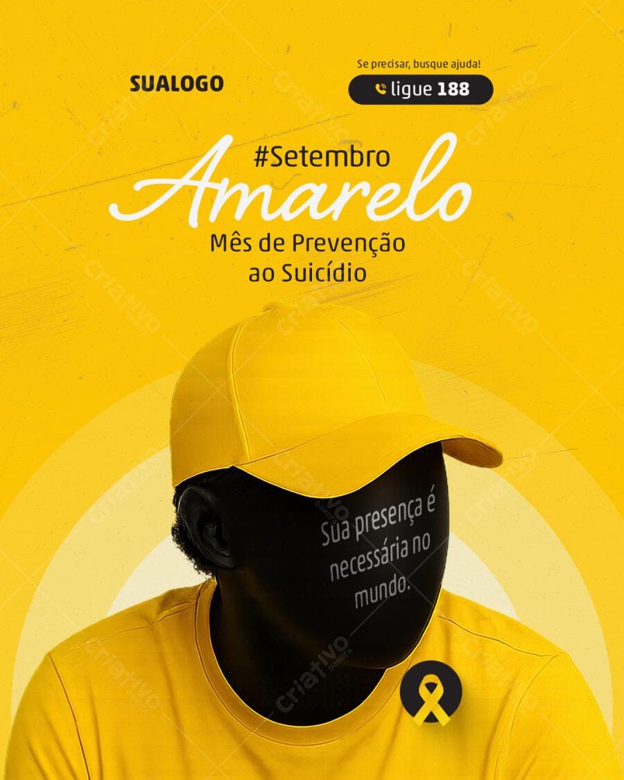 Flyer Setembro Amarelo PSD Editável