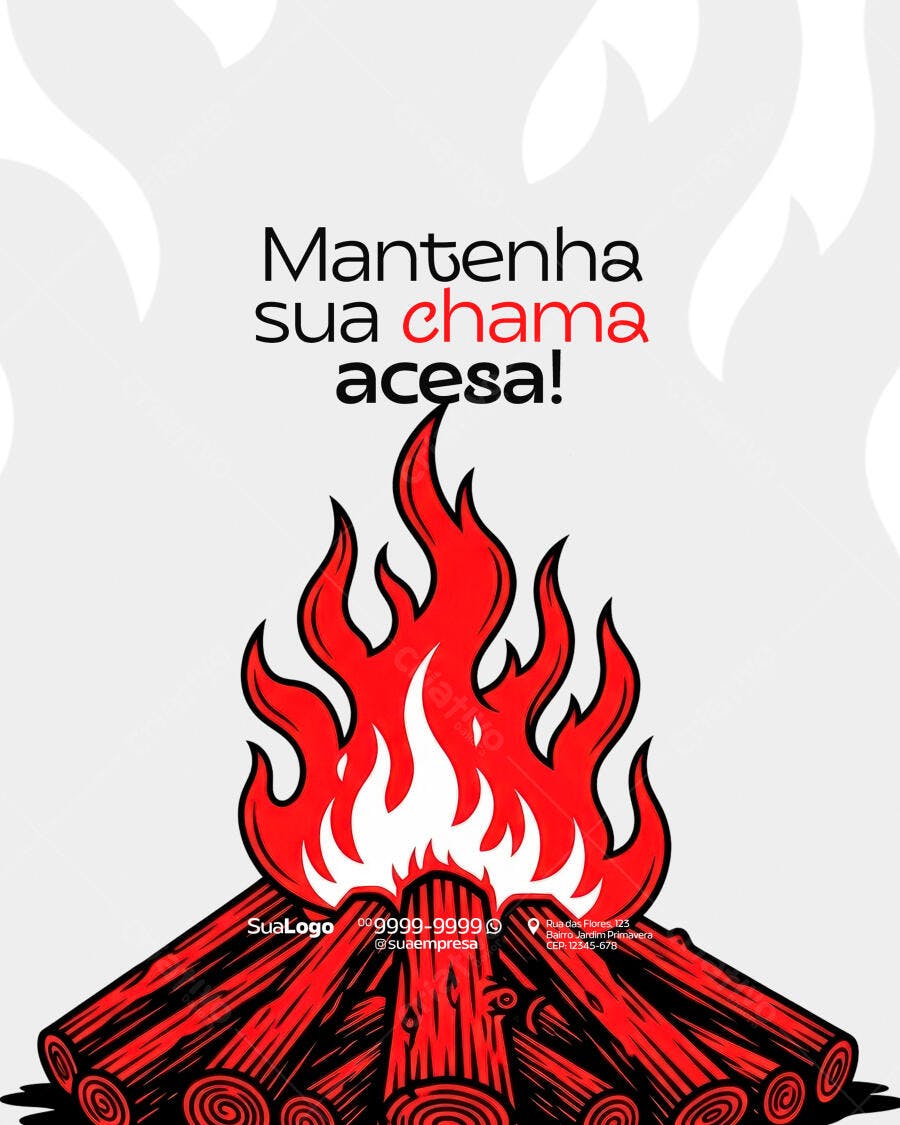 Flyer para Festa Junina PSD Editável