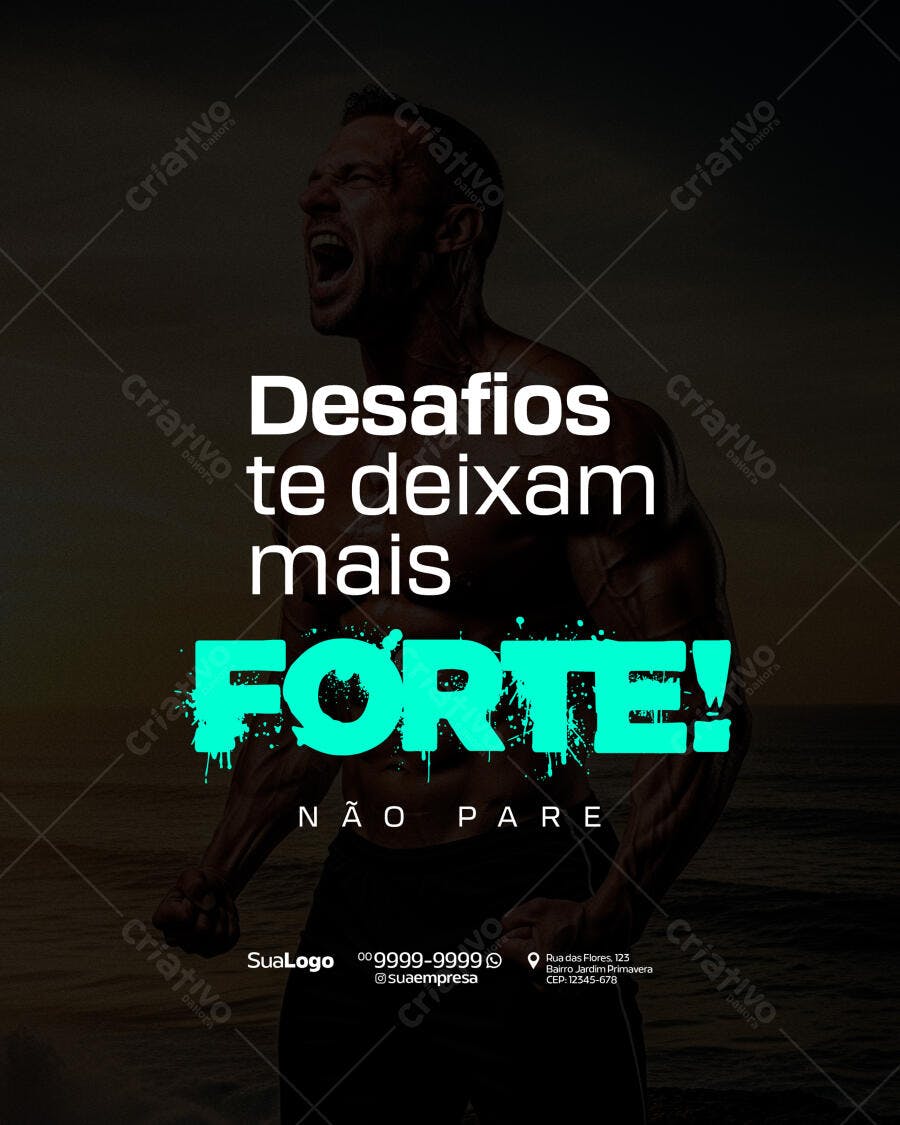 Post para Academia PSD Editável