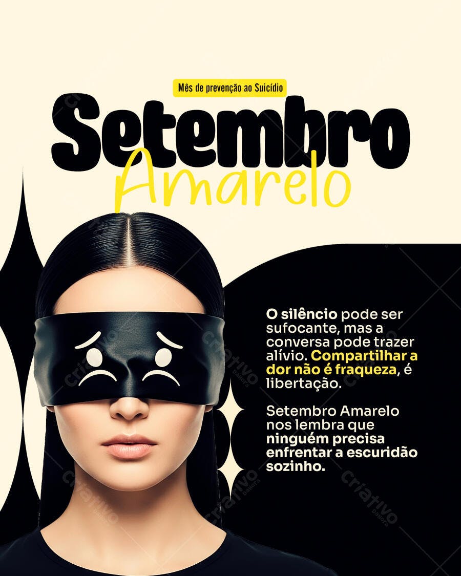 Flyer Setembro Amarelo PSD Editável