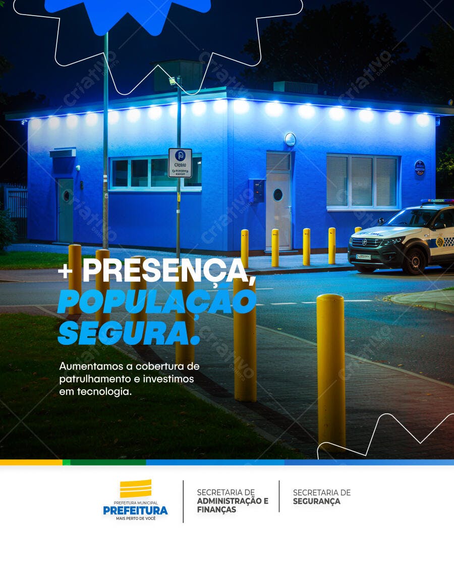 Flyer Segurança Pública PSD Editável