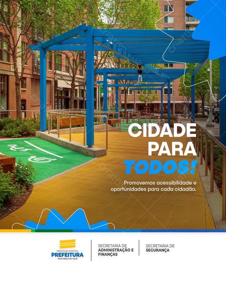 Flyer Acessibilidade Cidade PSD Editável