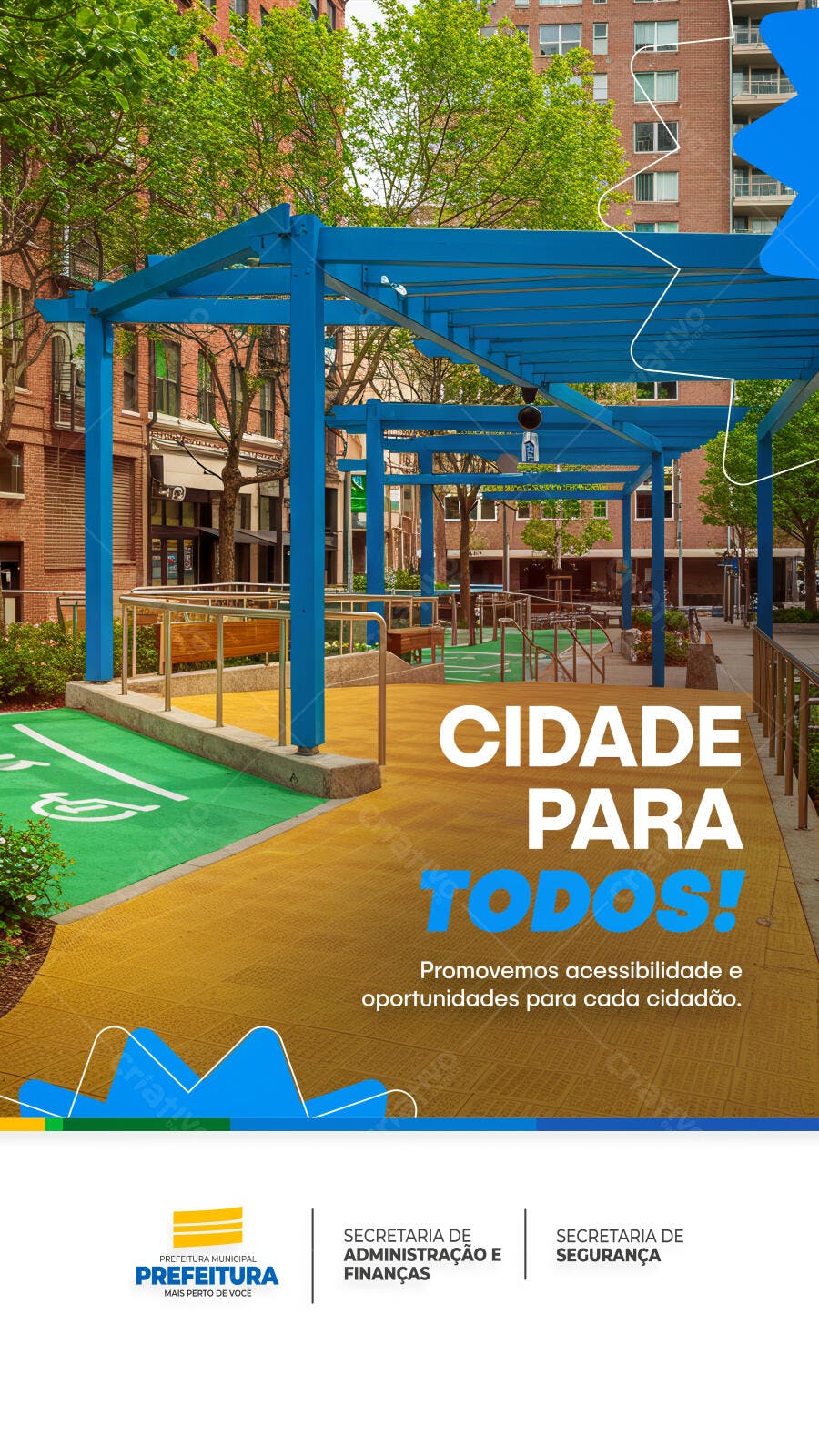 Flyer Cidade para Todos PSD Editável